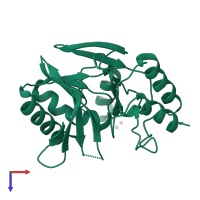 Metallo-beta-lactamase type 2 in PDB entry 3i13, assembly 1, top view.