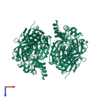 Cocaine esterase in PDB entry 3i2g, assembly 1, top view.