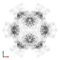 Capsid protein VP1 in PDB entry 3j3p, assembly 1, front view.