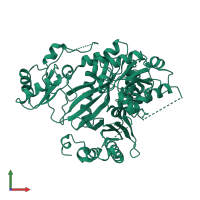 Acetyl-CoA carboxylase 2 in PDB entry 3jrw, assembly 1, front view.