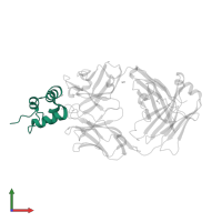 Insulin-like growth factor II in PDB entry 3kr3, assembly 1, front view.