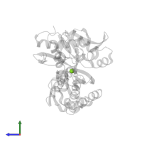 MAGNESIUM ION in PDB entry 3ldl, assembly 2, side view.