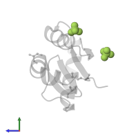 SULFATE ION in PDB entry 3lgc, assembly 1, side view.