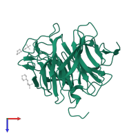 Diisopropyl-fluorophosphatase in PDB entry 3li5, assembly 1, top view.