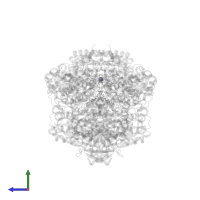 ZINC ION in PDB entry 3m2v, assembly 1, side view.