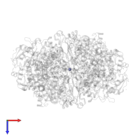 ZINC ION in PDB entry 3m2v, assembly 1, top view.