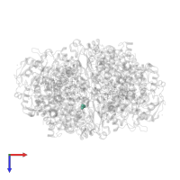 ACETATE ION in PDB entry 3m2v, assembly 1, top view.