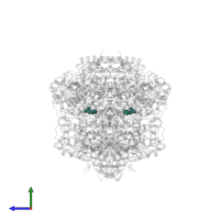 Modified residue MHS in PDB entry 3m32, assembly 1, side view.