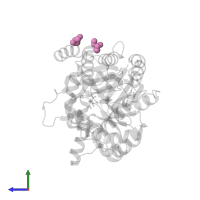 GLYCEROL in PDB entry 3mdu, assembly 1, side view.