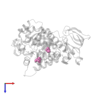 GLYCEROL in PDB entry 3mdu, assembly 1, top view.