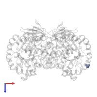 PHOSPHATE ION in PDB entry 3mdw, assembly 6, top view.