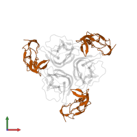 Tumor necrosis factor receptor superfamily member 6B in PDB entry 3mi8, assembly 1, front view.