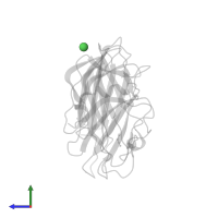 NICKEL (II) ION in PDB entry 3mll, assembly 1, side view.