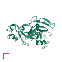 Histone-lysine N-methyltransferase EHMT1 in PDB entry 3mo5, assembly 3, top view.