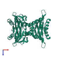 histidine kinase in PDB entry 3mxq, assembly 1, top view.