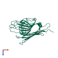 Lectin in PDB entry 3n35, assembly 1, top view.