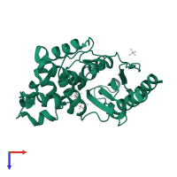 Beta-lactamase in PDB entry 3n6i, assembly 1, top view.