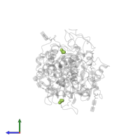 NITRATE ION in PDB entry 3n8f, assembly 1, side view.