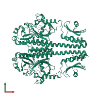 Bacteriophytochrome in PDB entry 3nhq, assembly 1, front view.