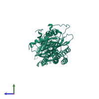 Bacteriophytochrome in PDB entry 3nou, assembly 1, side view.