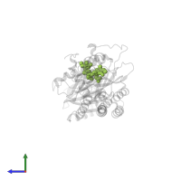 BILIVERDINE IX ALPHA in PDB entry 3nou, assembly 1, side view.