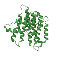 The deposited structure of PDB entry 3oab contains 2 copies of CATH domain 1.10.600.10 (Farnesyl Diphosphate Synthase) in Gpp synthase small subunit. Showing 1 copy in chain B.
