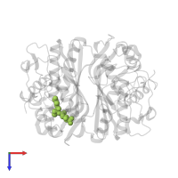 GLUTATHIONE in PDB entry 3ob7, assembly 1, top view.