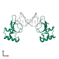 Poly [ADP-ribose] polymerase 1, processed N-terminus in PDB entry 3oda, assembly 1, front view.