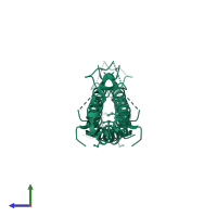 Thyroid hormone-inducible hepatic protein in PDB entry 3ont, assembly 1, side view.