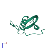 Ovomucoid in PDB entry 3ovo, assembly 1, top view.