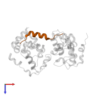 Regulatory protein SIR3 in PDB entry 3owt, assembly 1, top view.