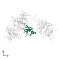 Proprotein convertase subtilisin/kexin type 9 in PDB entry 3p5b, assembly 1, front view.