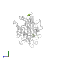 ACETATE ION in PDB entry 3p77, assembly 1, side view.