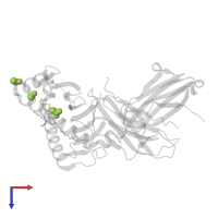 ACETATE ION in PDB entry 3p77, assembly 1, top view.