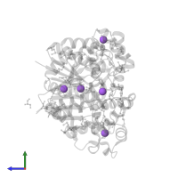 SODIUM ION in PDB entry 3pnx, assembly 1, side view.