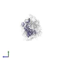 Maltose/maltodextrin transport system permease protein MalG in PDB entry 3puv, assembly 1, side view.