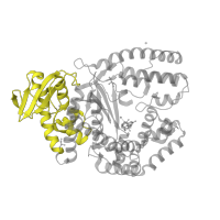 The deposited structure of PDB entry 3py8 contains 1 copy of Pfam domain PF09281 (Taq polymerase, exonuclease) in DNA polymerase I, thermostable. Showing 1 copy in chain A.