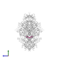 HEXAETHYLENE GLYCOL in PDB entry 3q2a, assembly 1, side view.