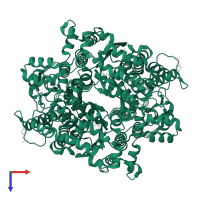 Glucose-6-phosphate isomerase in PDB entry 3q7i, assembly 1, top view.