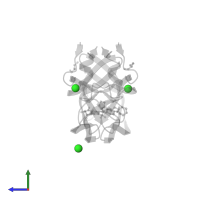 CHLORIDE ION in PDB entry 3qbf, assembly 1, side view.