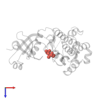 Modified residue TPO in PDB entry 3qd2, assembly 1, top view.