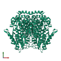 Glucose-6-phosphate isomerase in PDB entry 3qki, assembly 1, front view.