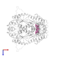 ADENOSINE-5'-DIPHOSPHATE in PDB entry 3qpw, assembly 1, top view.