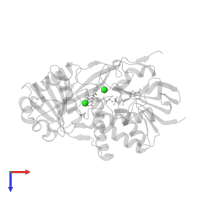 CHLORIDE ION in PDB entry 3qsm, assembly 1, top view.