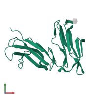 Low affinity immunoglobulin gamma Fc region receptor II-a in PDB entry 3ry4, assembly 1, front view.