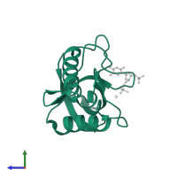 Nuclease A in PDB entry 3s9w, assembly 1, side view.