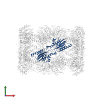 Proteasome subunit beta type-4 in PDB entry 3sdk, assembly 1, front view.