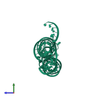 riboswitch in PDB entry 3suy, assembly 1, side view.
