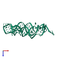 riboswitch in PDB entry 3suy, assembly 1, top view.