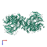 Dipeptidyl peptidase 4 in PDB entry 3sx4, assembly 1, top view.